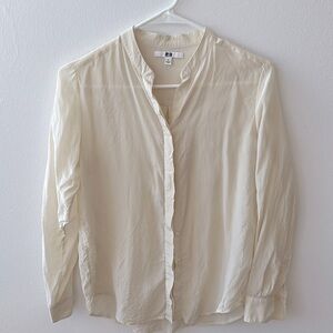 Uniqlo silk blouse